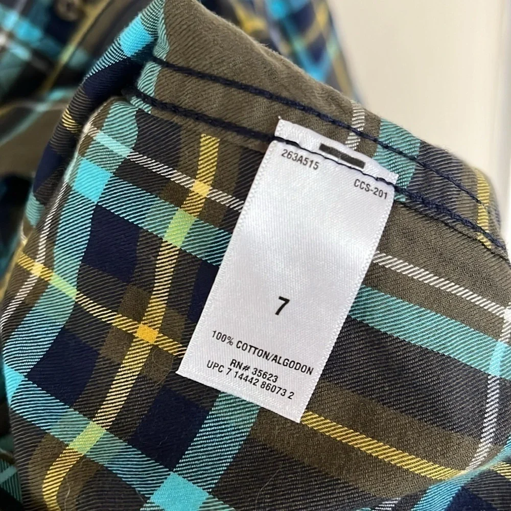 Brand New Carter’s Plaid Button Down Shirt Hooded Casual Cotton